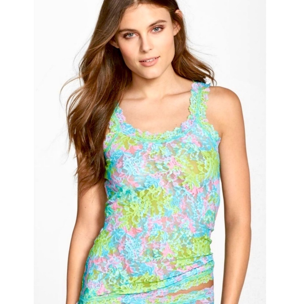 Lilly Pulitzer Hanky Panky Initmate Multicolor Lace Tank